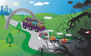 Naklejka premium truck