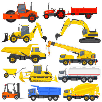 vector illustration of industrial transportation machine