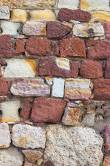 Brick fortress wall