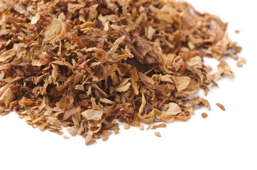 Close up of dried pipe tobacco