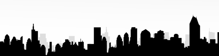 Cityscape skyline-vector
