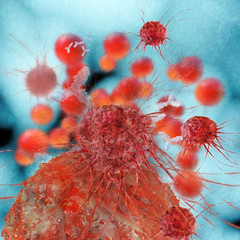 Cancer cells - 3d Rendering