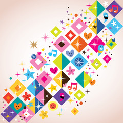 fun squares background