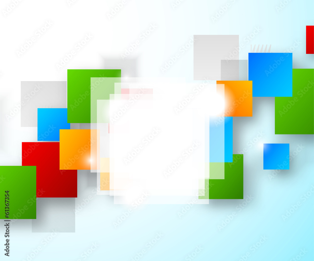 Aufkleber abstract background with colorful squares