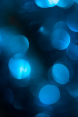 abstract background of beautiful blue bokeh festive