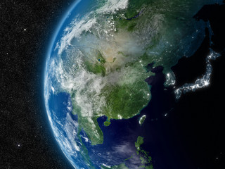 East Asia from space
