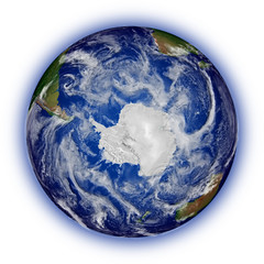 Southern hemisphere on planet Earth
