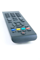 Remote control on white background