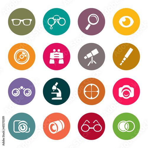 "Optical icon set" Stock image and royaltyfree vector files on Fotolia