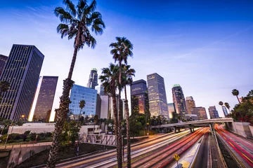 Foto auf Glas Innenstadt von Los Angeles © SeanPavonePhoto