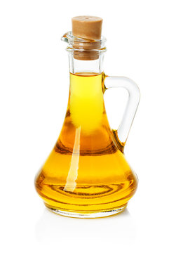 jar, decanter with olive or sunflower oil