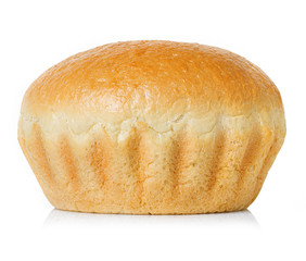 Large loaf of bread isolated on white