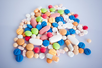 Colored pills