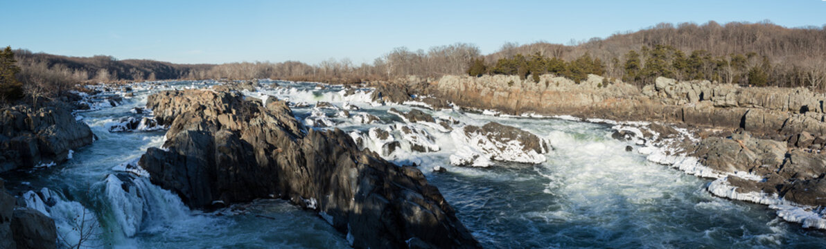 Fototapeta Great Falls on Potomac outside Washington DC