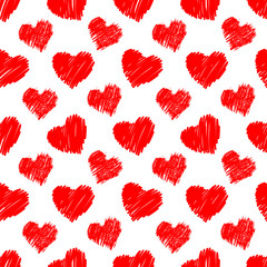 Seamless hearts pattern