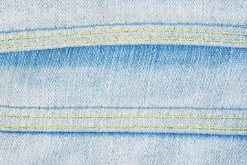 jeans denim fabric with seam texture