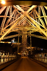 ポルトドンルイス1世橋の夜景