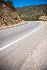 Empty road in the mountains