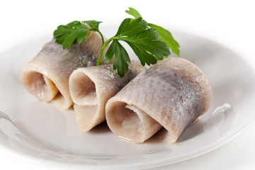 Herring served with persil