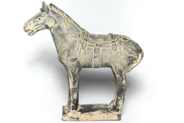 Tuinposter Terra Cotta horse by ancirent china © dcylai