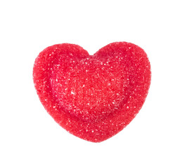 Naklejka na ściany i meble Red candy in heart shape