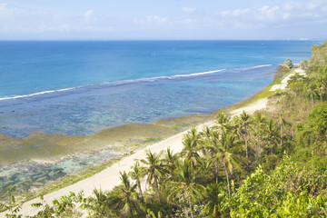 deserted beach.