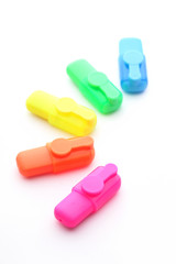 Colourful fluorescent highlighter