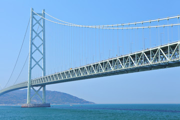 Akashi Kaikyo bridge in Kobe