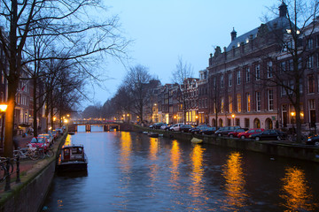 Fototapeta premium Amsterdam in the evening.