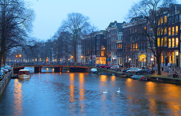 Fototapeta premium Amsterdam in the evening.