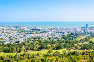 Cityscape in phetchaburi thailand