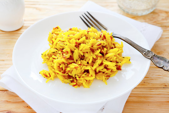 rice with seasonings, eastern pilaf