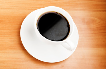 cup of coffee on table