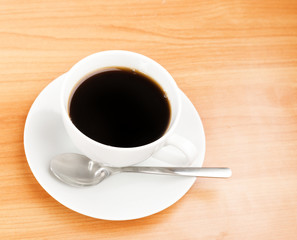 cup of coffee on table