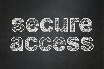 Security concept: Secure Access on chalkboard background