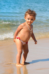 Baby in the beach