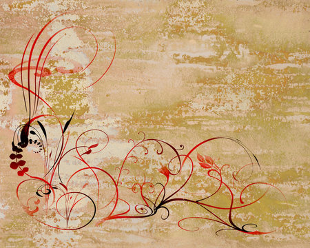 Metallbild - Ornamentierer Hintergrund