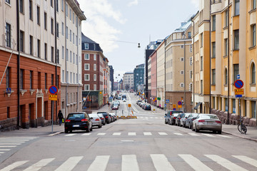 City Helsinki. Cityscape - obrazy, fototapety, plakaty