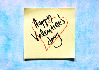 valentines day note