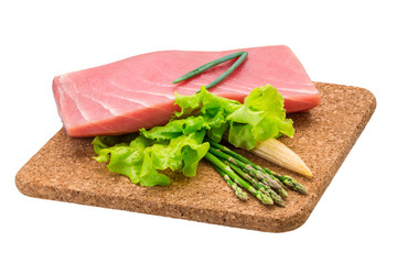 Tuna raw steak