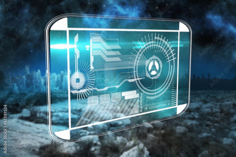 Poster Composite image of business interface