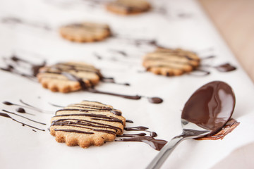 Food: Homemade chocolate covered oatmeal cookies