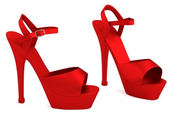 realistic 3d render of shoes