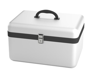 realistic 3d render of suitcase