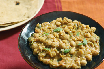 Chana dal in spicy gravy from North India