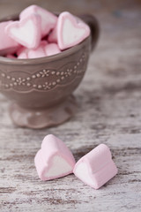 heart marshmallows
