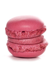 single pink macaroon