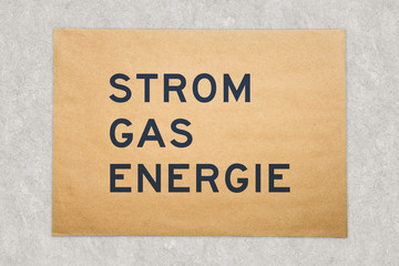 Obraz premium Strom, Gas und Energie