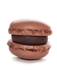 single brown macaroon