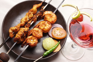 Barbecue Kebab Platter